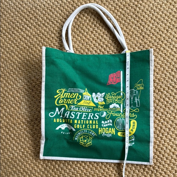 NWOT Masters Green and Yellow Tote Bag - Picture 4 of 5